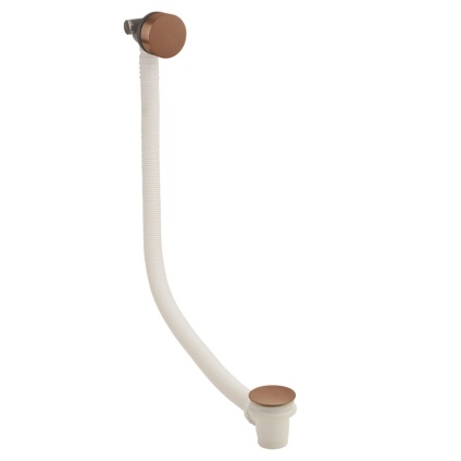 Product Cut out image of the Crosswater MPRO Brushed Bronze Bath Filler with Click-Clack Waste